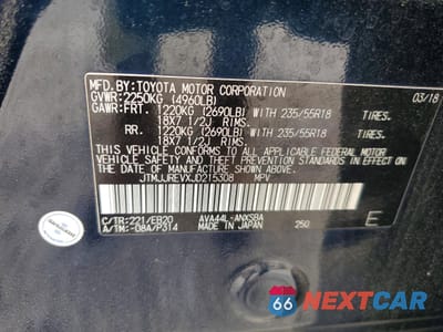 Zdjęcie 13 z 13 samochodu: 2018 TOYOTA RAV4 HYBRID SE VIN:JTMJJREVXJD215308 - miniatura