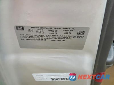 Zdjęcie 12 z 12 samochodu: 2013 CHEVROLET IMPALA LS VIN:2G1WF5E36D1260141 - miniatura