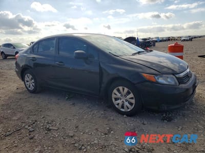 Czwarte zdjęcie samochodu z boku: 2012 HONDA CIVIC LX VIN:19XFB2F55CE109827 - miniatura