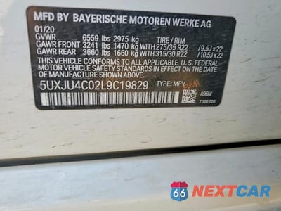 Zdjęcie 13 z 13 samochodu: 2020 BMW X5 M50I VIN:5UXJU4C02L9C19829 - miniatura