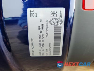 Zdjęcie 12 z 12 samochodu: 2023 AUDI A5 PREMIUM 45 VIN:WAUSAAF59PA032235 - miniatura