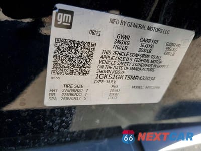 Zdjęcie 13 z 13 samochodu: 2021 GMC YUKON XL C1500 SLT VIN:1GKS1GKT5MR433034 - miniatura