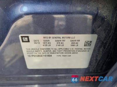 Zdjęcie 12 z 12 samochodu: 2014 CHEVROLET CRUZE LT VIN:1G1PE5SB5E7161804 - miniatura