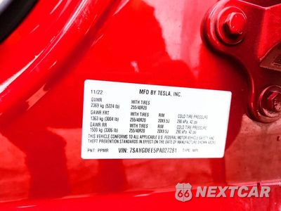 Zdjęcie 13 z 13 samochodu: 2023 TESLA MODEL Y VIN:7SAYGDEE5PA027281 - miniatura