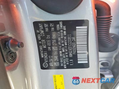 Zdjęcie 13 z 13 samochodu: 2012 HYUNDAI GENESIS 3.8L V6 VIN:KMHGC4DD1CU200811 - miniatura