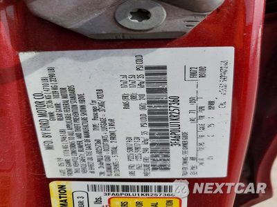 Zdjęcie 12 z 12 samochodu: 2019 FORD FUSION VIN:3FA6P0LU1KR257360 - miniatura