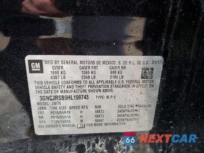 Zdjęcie 13 z 13 samochodu: 2017 CHEVROLET TRAX PREMIER VIN:3GNCJRSB9HL198743 - miniatura