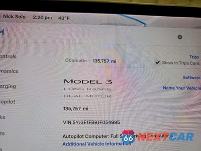Zdjęcie 9 z 11 samochodu: 2018 TESLA MODEL 3 VIN:5YJ3E1EB9JF054995 - miniatura