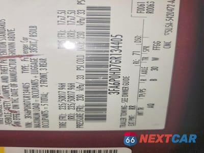 Zdjęcie 14 z 14 samochodu: 2016 FORD FUSION SE VIN:3FA6P0HD7GR134405 - miniatura