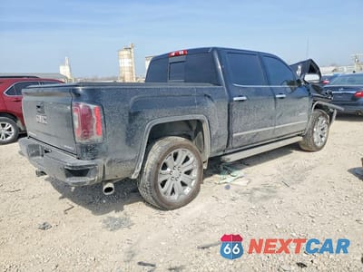 Trzecie zdjęcie samochodu z tyłu: 2018 GMC SIERRA K1500 DENALI VIN:3GTU2PEJ3JG443357 - miniatura