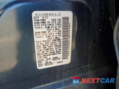 Zdjęcie 13 z 13 samochodu: 2013 NISSAN ROGUE S VIN:JN8AS5MT0DW551889 - miniatura