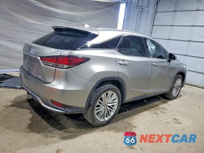 Trzecie zdjęcie samochodu z tyłu: 2021 LEXUS RX 450H BASE VIN:2T2JGMDA6MC067784 - miniatura