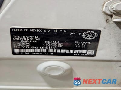 Zdjęcie 13 z 13 samochodu: 2019 HONDA HR-V LX VIN:3CZRU5H31KM101338 - miniatura