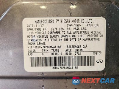 Zdjęcie 12 z 12 samochodu: 2018 INFINITI Q50 2.0T PURE VIN:JN1CV7AP8JM241188 - miniatura