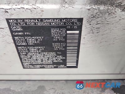 Zdjęcie 12 z 12 samochodu: 2015 NISSAN ROGUE S VIN:KNMAT2MV5FP531143 - miniatura