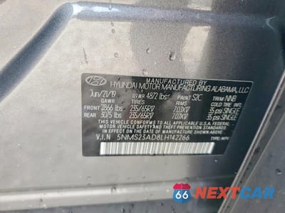 Zdjęcie 14 z 14 samochodu: 2020 HYUNDAI SANTA FE SE VIN:5NMS23AD8LH142266 - miniatura