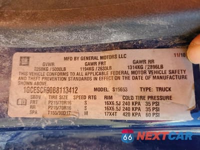 Zdjęcie 12 z 12 samochodu: 2011 CHEVROLET COLORADO LT VIN:1GCESCF90B8113412 - miniatura