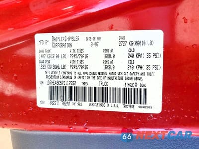 Zdjęcie 12 z 12 samochodu: 2007 DODGE DAKOTA QUAD SLT VIN:1D7HE48K57S117692 - miniatura