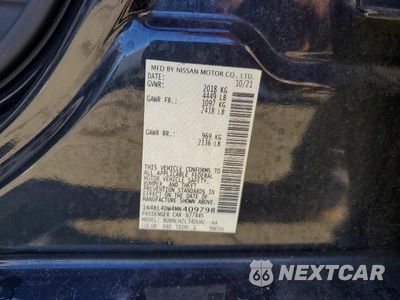 Zdjęcie 12 z 12 samochodu: 2021 NISSAN ALTIMA 2.5 SV VIN:1N4BL4DW4MN409798 - miniatura