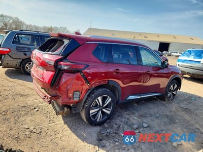 Trzecie zdjęcie samochodu z tyłu: 2023 NISSAN ROGUE SL VIN:5N1BT3CB8PC792157 - miniatura