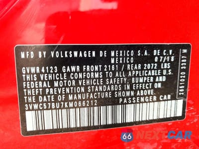 Zdjęcie 13 z 13 samochodu: 2019 VOLKSWAGEN JETTA S VIN:3VWC57BU7KM066212 - miniatura