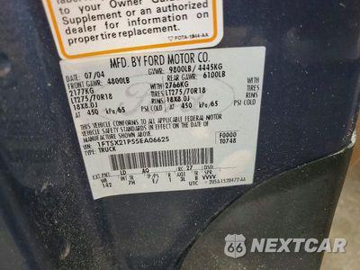 Zdjęcie 12 z 12 samochodu: 2005 FORD F-250 SUPE VIN:1FTSX21P55EA06625 - miniatura