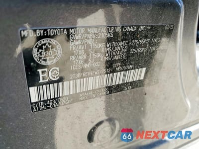 Zdjęcie 14 z 14 samochodu: 2015 TOYOTA RAV4 LE VIN:2T3BFREV4FW317512 - miniatura