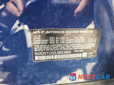 Zdjęcie 14 z 14 samochodu: 2020 BMW X4 XDRIVE30I VIN:5UX2V1C02L9B53802 - miniatura