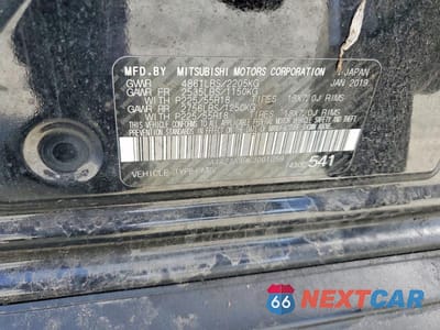 Zdjęcie 13 z 13 samochodu: 2019 MITSUBISHI OUTLANDER SE VIN:JA4AZ3A39KJ001059 - miniatura