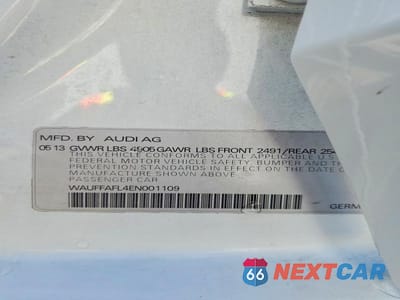 Zdjęcie 12 z 12 samochodu: 2014 AUDI A4 PREMIUM PLUS VIN:WAUFFAFL4EN001109 - miniatura