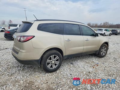 Trzecie zdjęcie samochodu z tyłu: 2015 CHEVROLET TRAVERSE LT VIN:1GNKRGKD9FJ162081 - miniatura