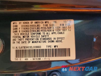 Zdjęcie 13 z 13 samochodu: 2014 ACURA RDX TECHNOLOGY VIN:5J8TB3H53EL009663 - miniatura