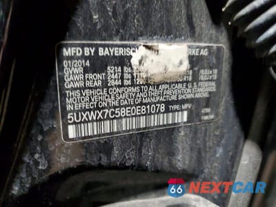 Zdjęcie 14 z 14 samochodu: 2014 BMW X3 XDRIVE35I VIN:5UXWX7C58E0E81078 - miniatura