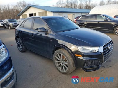 Czwarte zdjęcie samochodu z boku: 2018 AUDI Q3 PREMIUM VIN:WA1BCCFSXJR023092 - miniatura