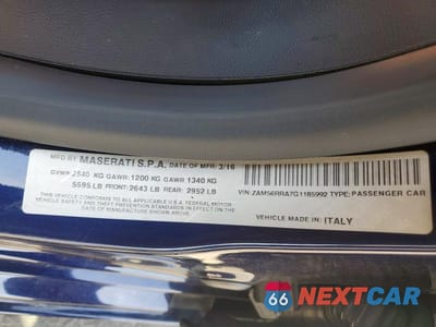 Zdjęcie 12 z 12 samochodu: 2016 MASERATI QUATTROPORTE S VIN:ZAM56RRA7G1185992 - miniatura