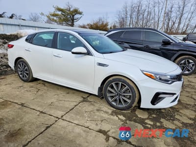 Czwarte zdjęcie samochodu z boku: 2019 KIA OPTIMA EX VIN:5XXGU4L1XKG337470 - miniatura