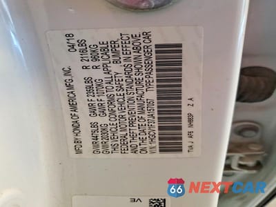 Zdjęcie 12 z 12 samochodu: 2018 HONDA ACCORD SPORT VIN:1HGCV1F37JA157057 - miniatura