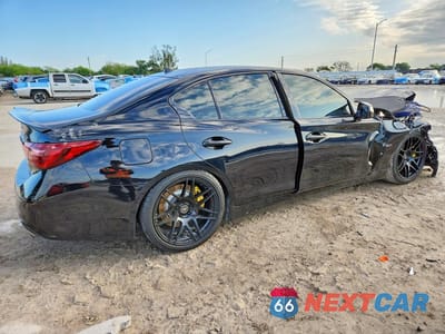 Trzecie zdjęcie samochodu z tyłu: 2018 INFINITI Q50 3.0T LUXE VIN:JN1EV7AP7JM355160 - miniatura