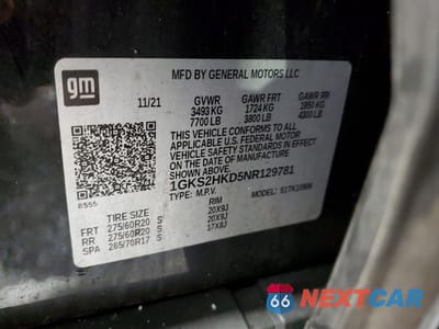 Zdjęcie 12 z 12 samochodu: 2022 GMC YUKON XL K1500 AT4 VIN:1GKS2HKD5NR129781 - miniatura
