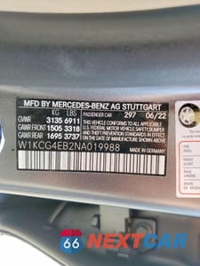 Zdjęcie 12 z 12 samochodu: 2022 MERCEDES-BENZ EQS SEDAN 580 4MATIC VIN:W1KCG4EB2NA019988 - miniatura