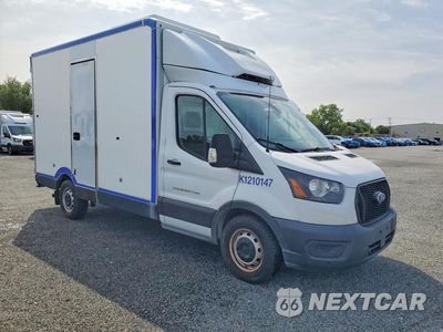 Czwarte zdjęcie samochodu z boku: 2021 FORD TRANSIT DELIVERY TRUCK VIN:1FDBW5Z86MKA84411 - miniatura