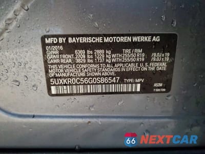 Zdjęcie 13 z 13 samochodu: 2016 BMW X5 XDRIVE35I VIN:5UXKR0C56G0S86547 - miniatura