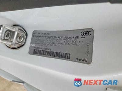 Zdjęcie 12 z 12 samochodu: 2016 AUDI A5 PREMIUM PLUS S-LINE VIN:WAUM2AFR2GA023871 - miniatura