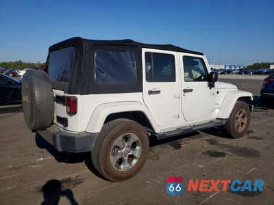 Trzecie zdjęcie samochodu z tyłu: 2017 JEEP WRANGLER UNLIMITED SAHARA VIN:1C4BJWEG6HL629948 - miniatura