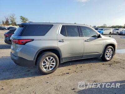 Trzecie zdjęcie samochodu z tyłu: 2023 CHEVROLET TRAVERSE LS VIN:1GNERFKW3PJ223449 - miniatura