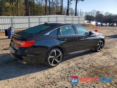 Trzecie zdjęcie samochodu z tyłu: 2020 HONDA ACCORD SPORT VIN:1HGCV1F33LA156474 - miniatura