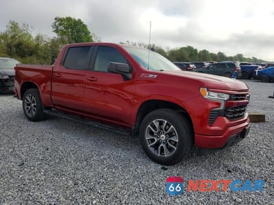 Czwarte zdjęcie samochodu z boku: 2023 CHEVROLET SILVERADO K1500 RST VIN:1GCUDEEDXPZ249314 - miniatura