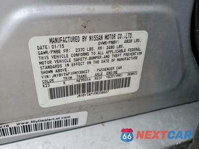 Zdjęcie 13 z 13 samochodu: 2015 INFINITI Q50 BASE VIN:JN1BV7AP1FM339627 - miniatura