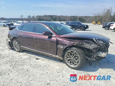 Czwarte zdjęcie samochodu z boku: 2021 GENESIS G80 3.5T VIN:KMTGC4SDXMU040356 - miniatura