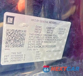 Zdjęcie 10 z 14 samochodu: 2018 CADILLAC ESCALADE ESV VIN:1GYS4GKJ0JR215185 - miniatura